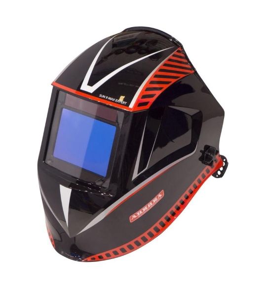 Маска AURORA PRO SUN9 MAX EXPERT сварщика хамелеон светофильтр 100х73мм