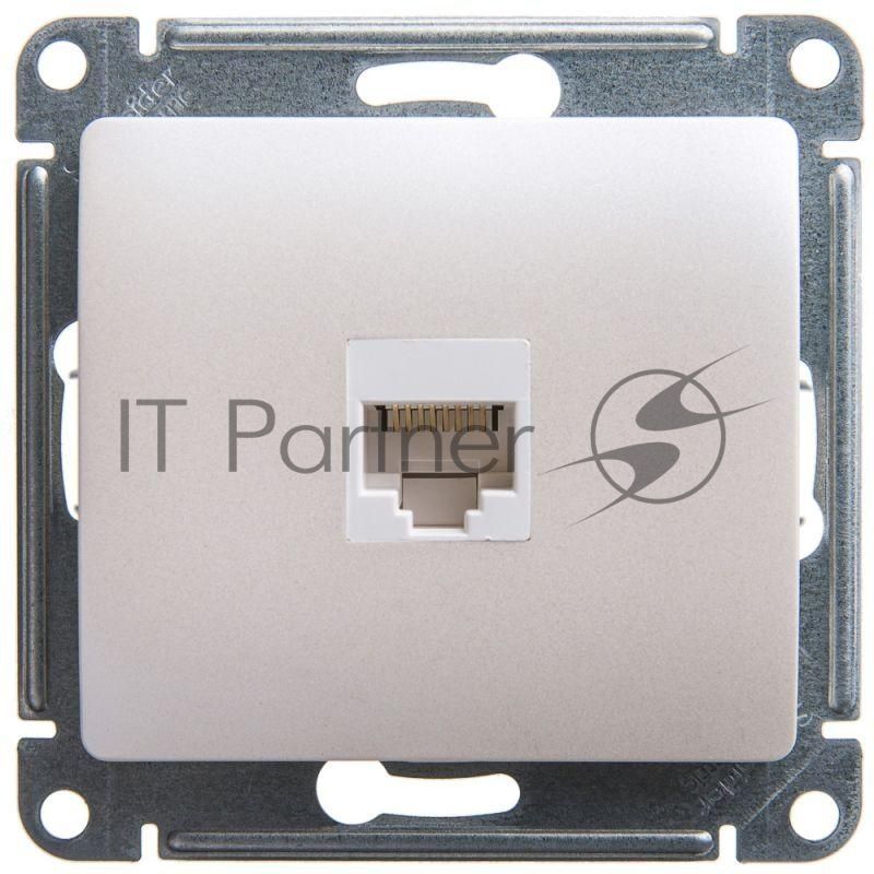 Механизм розетки комп. 1-м Glossa RJ45 CAT.5E перламутр SchE GSL000681K