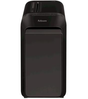 Шредер Fellowes PowerShred LX220 черный (секр.P-4)/перекрестный/20лист./30лтр./скрепки/скобы/пл.карты