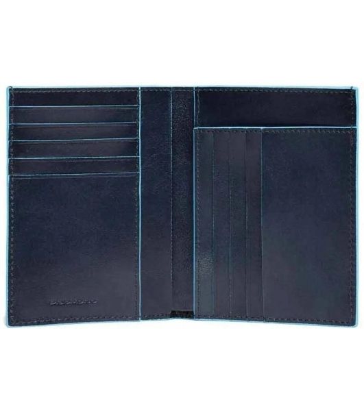 Кошелек мужской Piquadro Blue Square PU1393B2/BLU2, натур.кожа, темно-синий