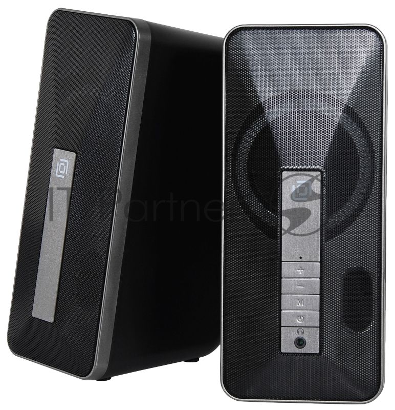 Портативная колонка Oklick OK-130 2.0 черный BT
