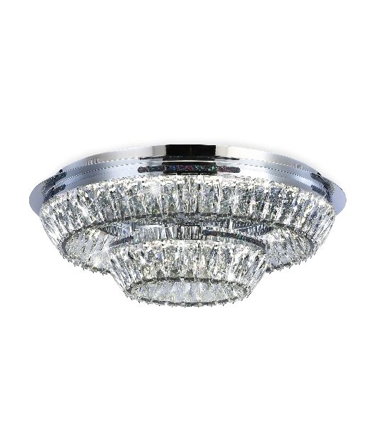 Светильник Ambrella light TR5029 CH/CL хром/прозрачный 3000K/4200K/6400K 81W D600*207 (Без ПДУ)