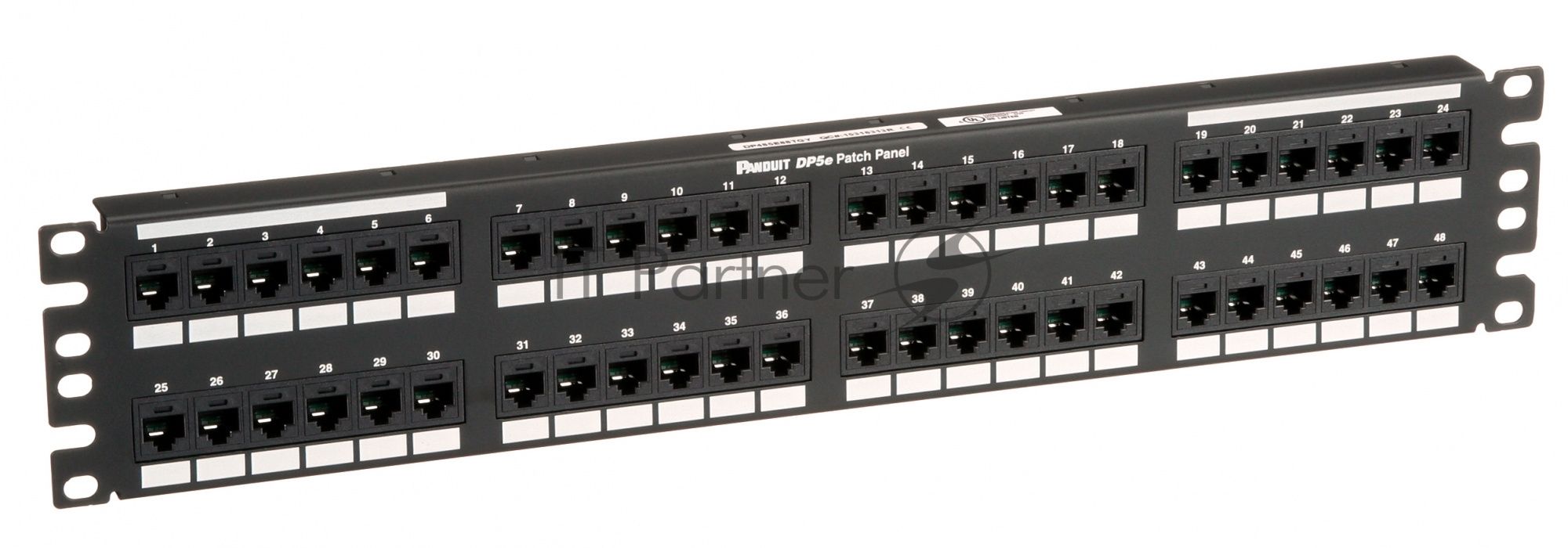 Патч-панель Panduit (DP485E88TGY) 19" 48хRJ45 кат.5E