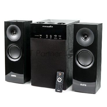 Колонки Dialog W-3000 Cherry 2.1, 60W RMS, 2 колонки+сабвуфер, дерево