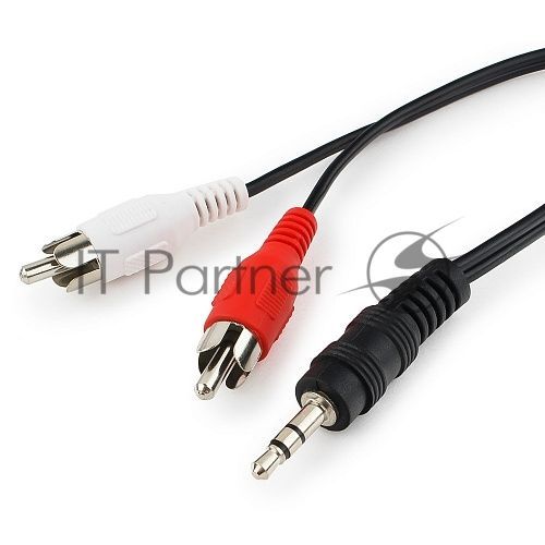 Кабель аудио Cablexpert CCA-458/0.2, джек3.5 / 2xRCA, 0,2м