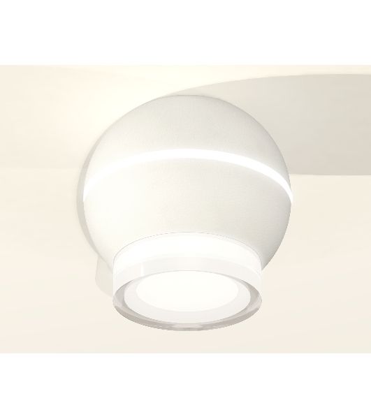 Светильник Ambrella Light XS1101042 SWH/FR/CL белый песок/белый матовый/прозрачный MR16 GU5.3 LED 3W 4200K (C1101, N7160)