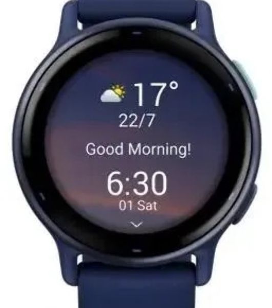 Умные часы Garmin Vivoactive 5, 1.2" AMOLED, 5G, Wi-Fi, Bluetooth, NFC, 5 ATM, синий