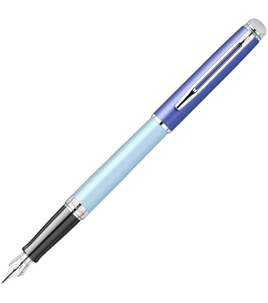 Ручка перьевая Waterman Hemisphere Colour Blocking (2179924) Blue CT, сталь нержавеющая, F, подарочная коробка