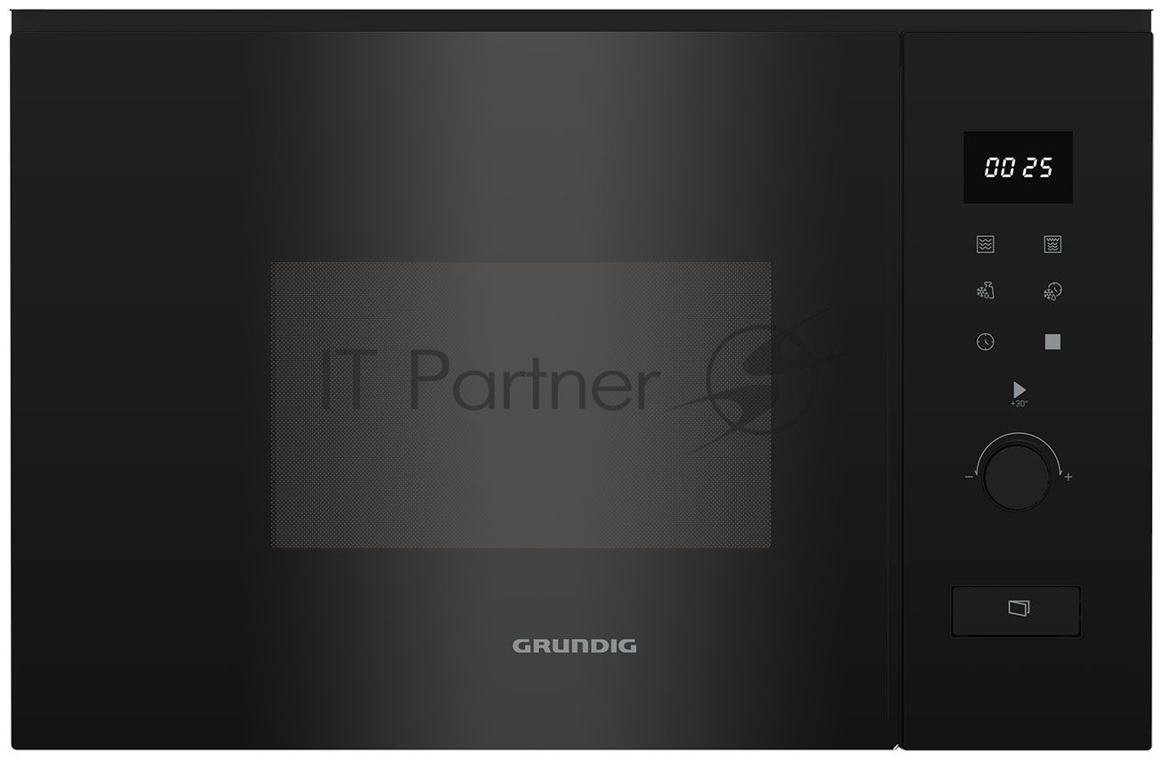 Встраиваемая микроволновая печь Grundig GMI12312B черный, 25 л, 900 Вт, переключатели - электронное управление