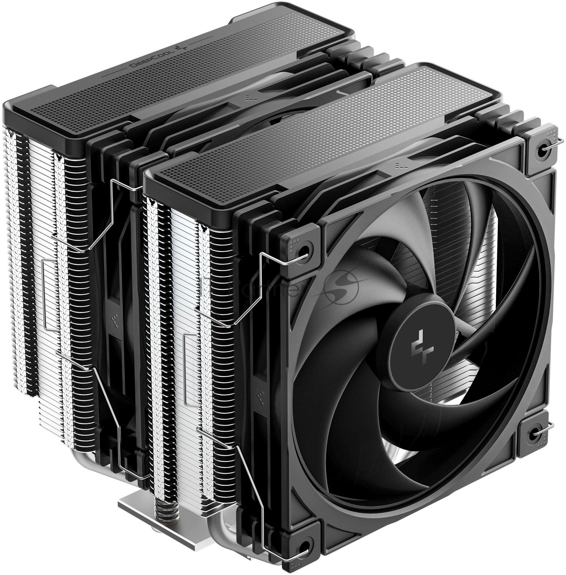 Кулер для процессора DEEPCOOL AG620 G2 LGA1954/1851/1700/AM5/AM4 (9шт/кор, TDP 270W, PWM, DUAL Black Fan 120mm, 6 тепл. трубок, черный) RET