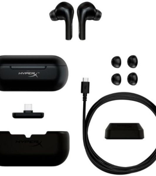 Гарнитура HyperX Cloud Mix Buds чёрный, беспроводная, радиоканал, совместимость с PS5