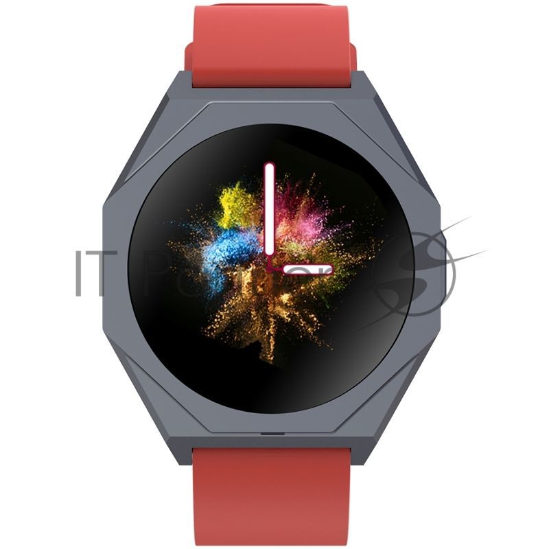 Умные часы Canyon Otto SW-86, 1.3" IPS, Bluetooth, IP68, теплый красный / черный