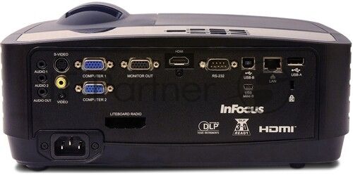 Проектор InFocus IN0026ST DLP, WXGA, 3800 lm, 30 000:1, 0.52:1, 2xHDMI 1.4, VGA in/out, S-Video, 3.5мм in/out, USB-A, RS-232, лампа 15 000ч.(ECO mode), 10W, 27дБ, 2,9 кг, БЕЛЫЙ