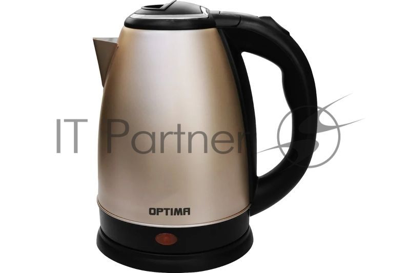Чайник электрический OPTIMA EK-1808SS 1.8 л, 1800 Вт, бежевый