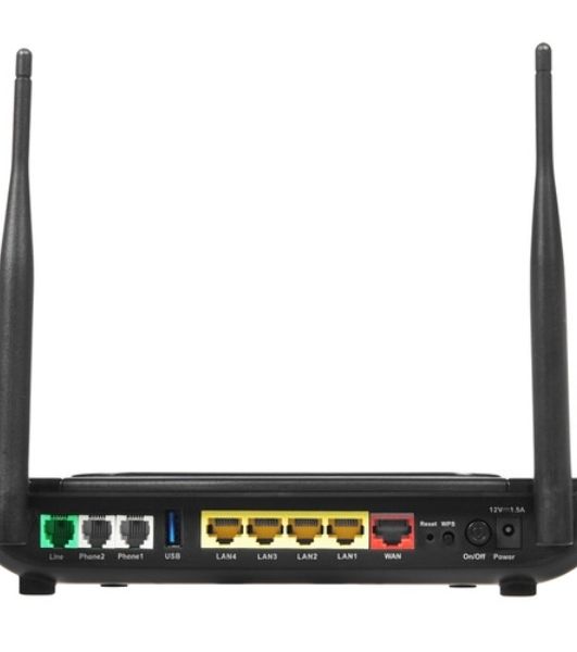 Интернет-телефония D-Link DVG-N5402G/2S1U1L/A1A Беспроводной гигабитный маршрутизатор с поддержкой 3G/LTE, 2 FXS-портами, 1 PSTN-портом (lifeline) и USB-портом