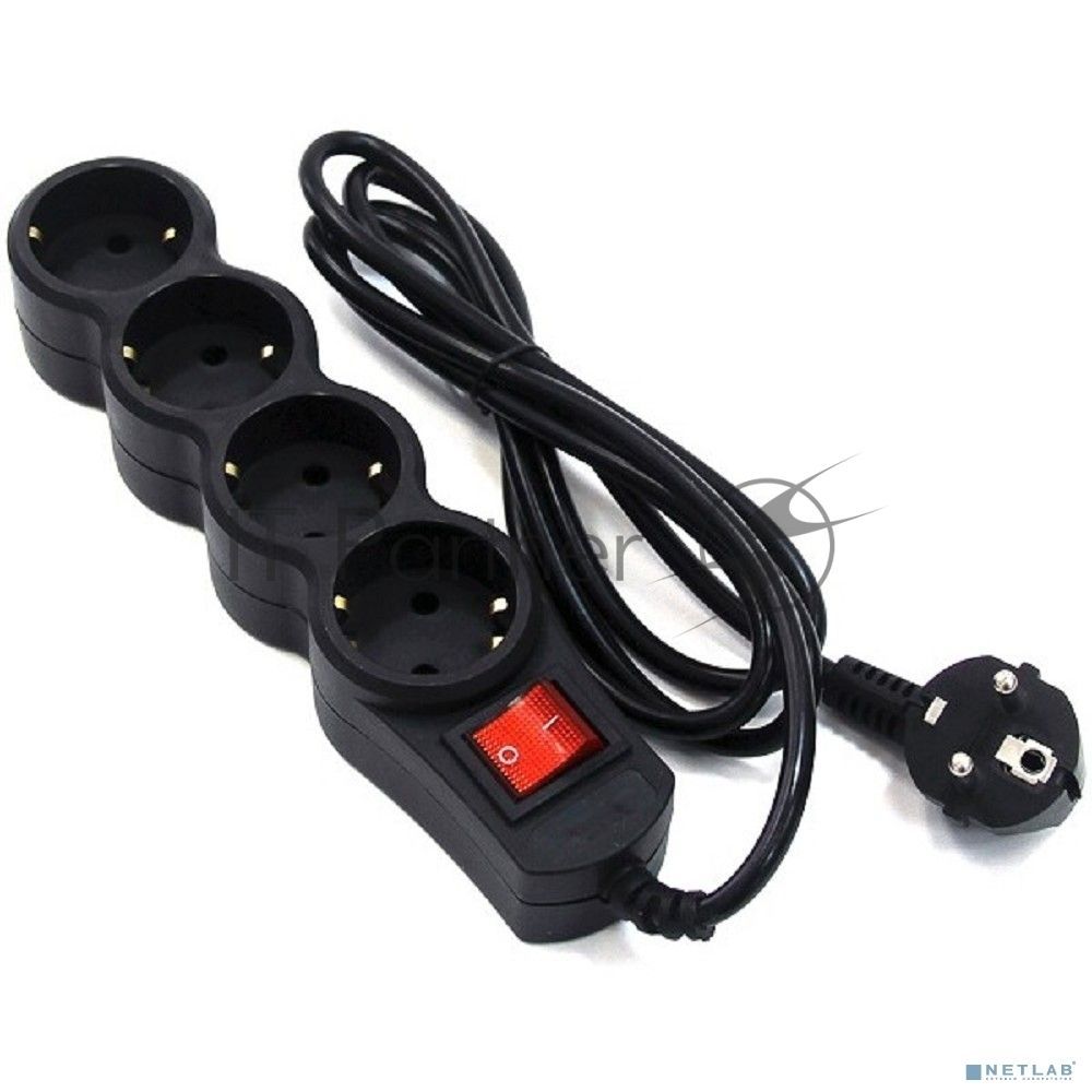 Сетевой фильтр 5bites SP4B-150 4S / 3*0.75MM2 / 5M / BLACK
