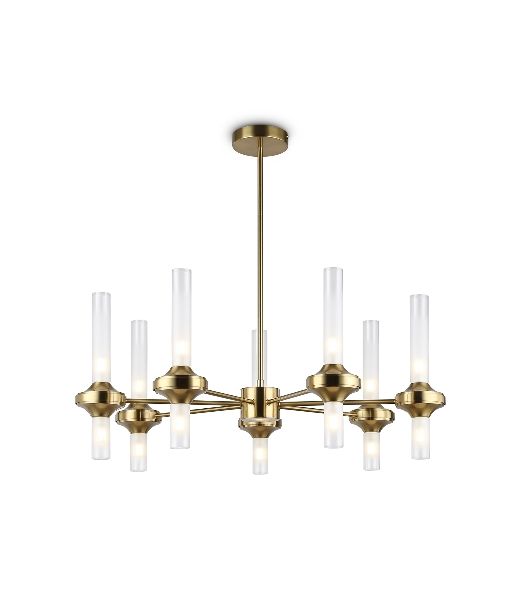 Люстра Ambrella light LH55360/14 BS/CL латунь/прозрачный G9/14 max 30W D750*690