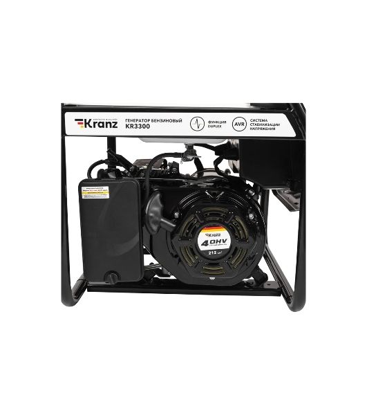 Электрогенератор бензиновый Kranz KR3300, 3.3 кВт, 94.1 дБ, 48 кг