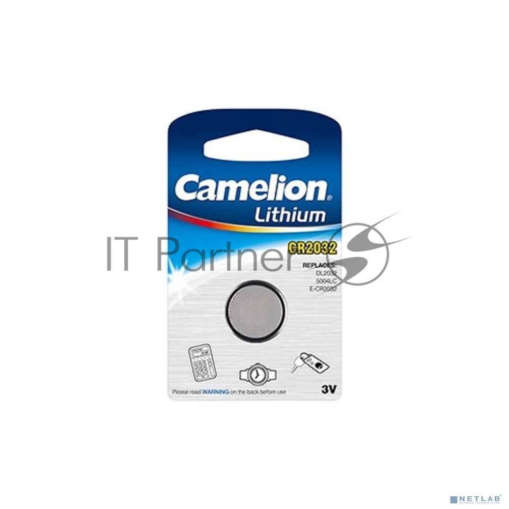 Батарейка литиевая Camelion CR2032 BL-1 (CR2032-BP1, 3V)