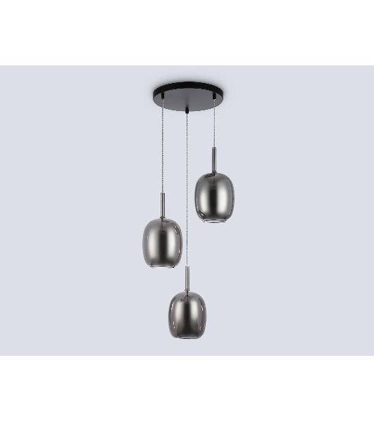 Подвесной светильник Ambrella light LH11153/3 BK/WH/SM черный/белый/дымчатый E27*3 max 60W D425*1500