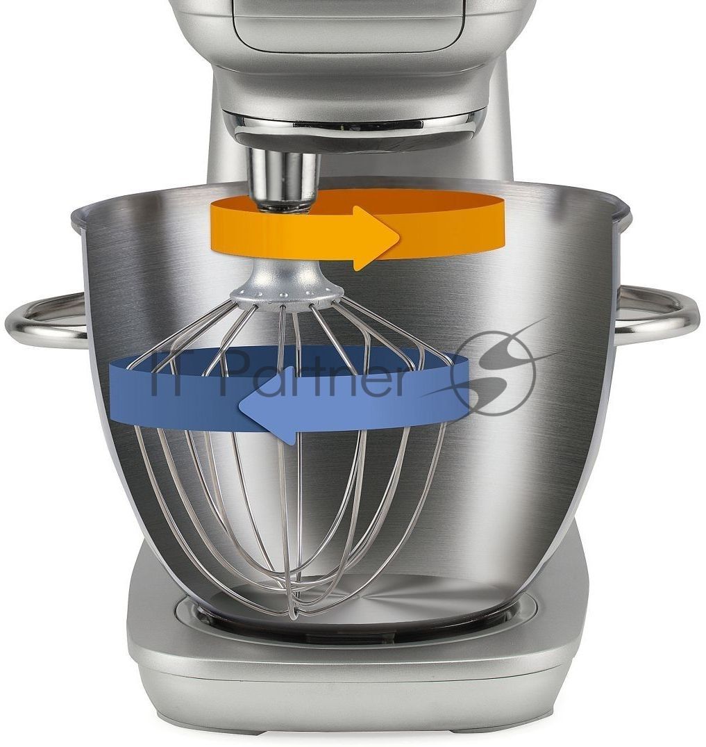 Миксер Gorenje MMC1000RLBK черный/серебристый, стационарный, 1000 Вт, 4.5 л, 7 скоростей