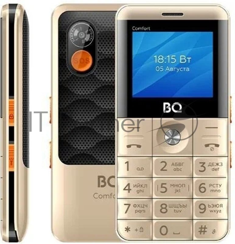 Мобильный телефон BQ 2006 Comfort золотой/черный