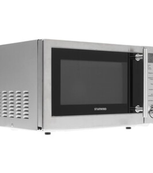 Микроволновая печь Starwind SMW5220 серебристый, 20 л, 700 Вт, переключатели - кнопки, поворотный механизм