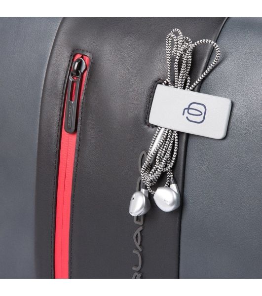 Сумка мужская Piquadro Urban CA1592UB00/GRN серый/черный натур.кожа