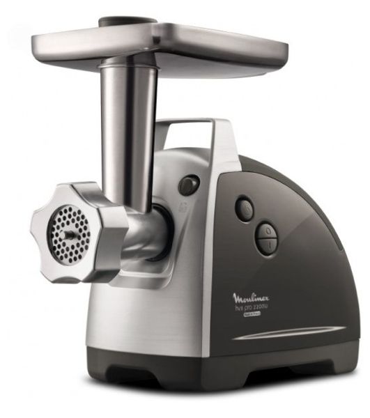 Мясорубка электрическая Moulinex ME688832 черный, 2200 Вт, 4.5 кг/мин, реверс, насадки - 6