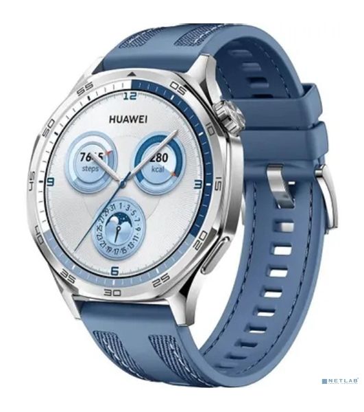 Умные часы Huawei Watch GT 5, 1.43" AMOLED, Bluetooth, NFC, GPS, IP69K, синий