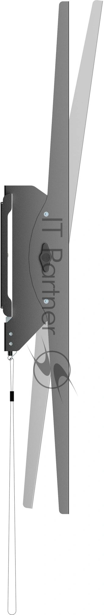 Кронштейн для телевизора Ultramounts UM850T черный 43"-100" макс.75кг настенный наклон