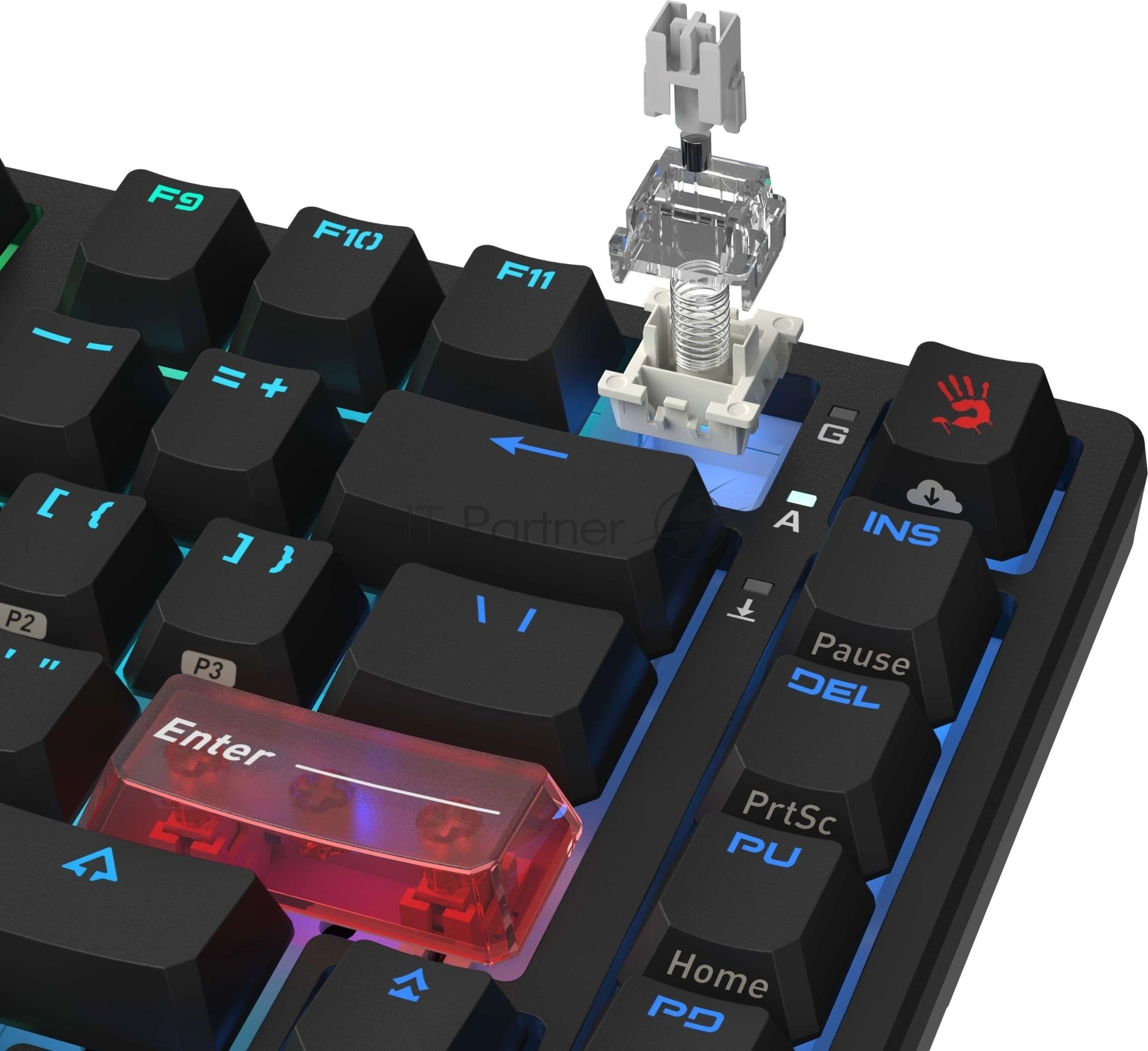 Клавиатура A4Tech Bloody MS76 проводная, USB Type-A, черный