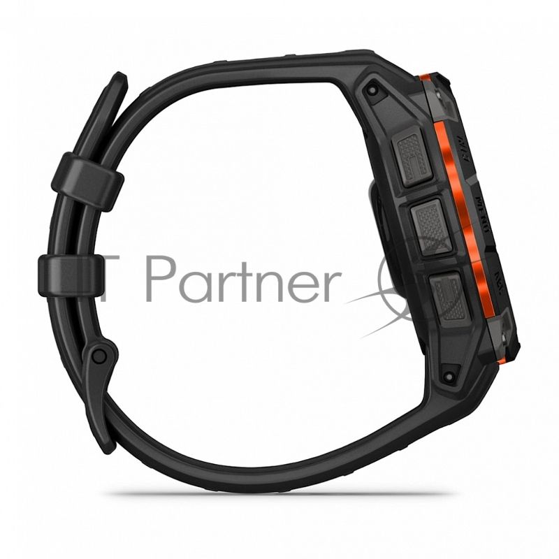 Смарт-часы Garmin Instinct 3 Solar черный, черный ремешок 45мм
