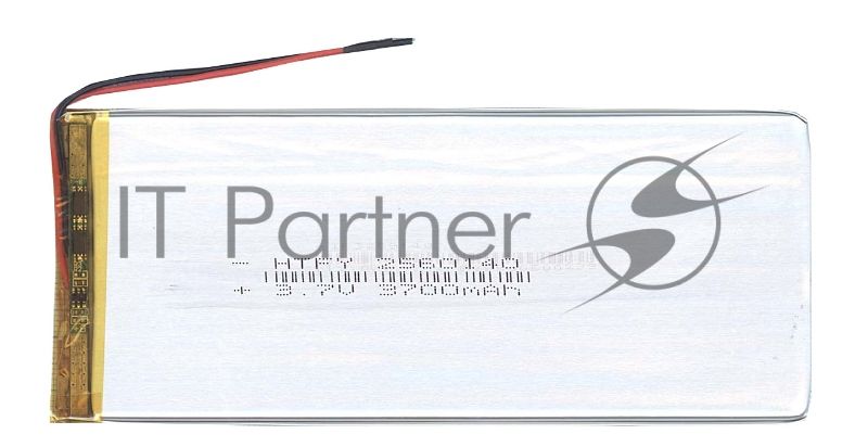 Аккумулятор Li-Pol (батарея) 2.5*60*140мм 2pin 3.7V/3700mAh