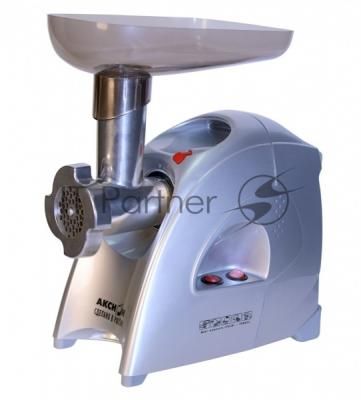 Мясорубка Аксион М41.00, серебр, 1700 Вт, насадка для набивки колбас, кеббе, реверс,произ.120 кг/час
