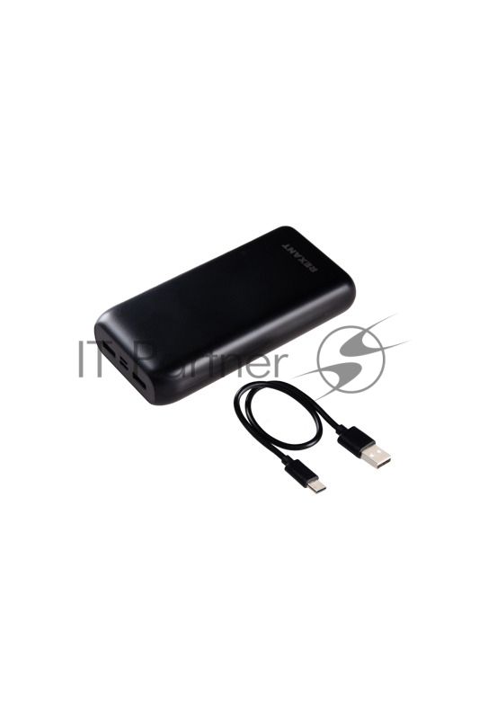 Портативный аккумулятор Rexant Power Bank (аккумуляторная батарея) 20000 mAh с Quick Charge и Power Delivery, черное