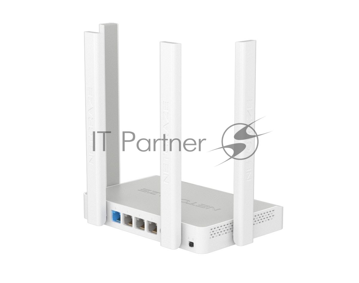 Гигабитный интернет-центр Netcraze Speedster (NC-3013) с Mesh Wi-Fi 5 AC1200, 4-портовым Smart-коммутатором и переключателем режима роутер/ретранслятор
