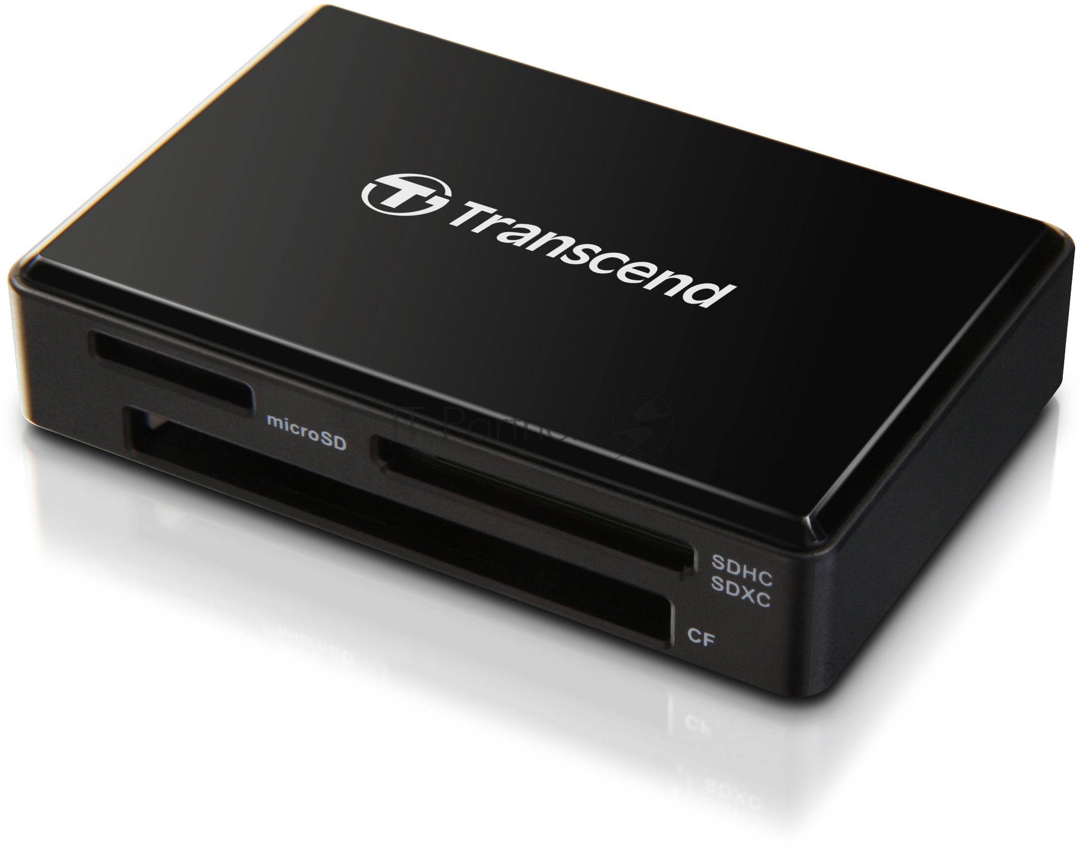 Кард-ридер Transcend RDF8/черный/SDXC,SDHC,microSDXC,microSDHC,CompactFlash,CompactFlash/USB 3.0/пластик