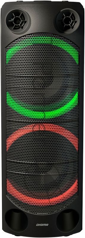 Минисистема Digma D-MC1720 черный 500Вт FM USB BT micro SD