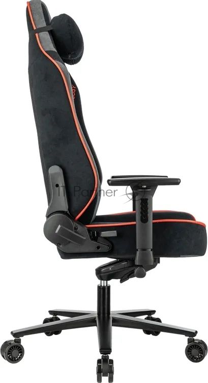 Кресло игровое A4Tech Bloody GC-680 черный/серый искусственная замша с подголов. крестов. металл