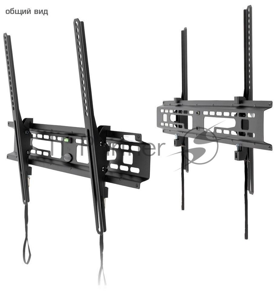 Кронштейн для телевизора Kromax FLAT-2 черный 32"-90" макс.65кг настенный наклон