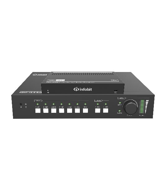 Презентационный коммутатор Infobit iSwitch 602 4K60 6X2 с выходами HDMI и HDBaseT