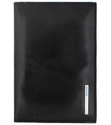 Обложка для паспорта Piquadro Blue Square PP5255B2/N, черный, натур.кожа