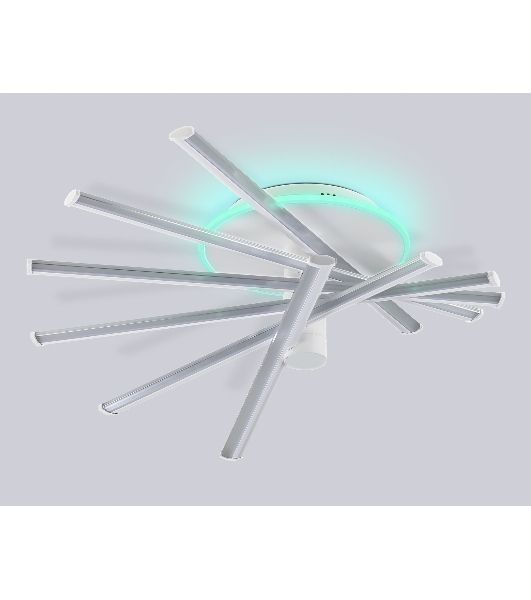 Потолочный светодиодный светильник Ambrella light FL6231 WH белый 88W 3000K-6400K+RGB 605*605*200 (ПДУ ИК)