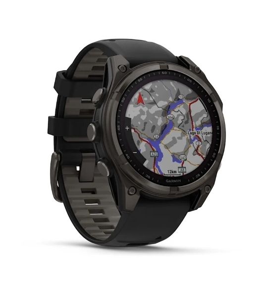 Умные часы Garmin Fenix 8, 1.6" AMOLED, Wi-Fi, Bluetooth, NFC, 100м, серый / черный