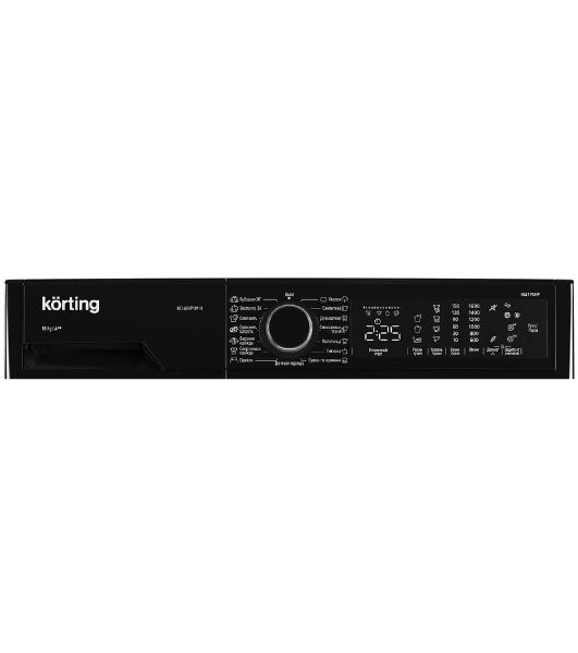 Сушильная машина Korting KD 60HP109 N черный, 10 кг, сушка - конденсационная, программ - 15, 59.6 x 84.5 x 63.9 см