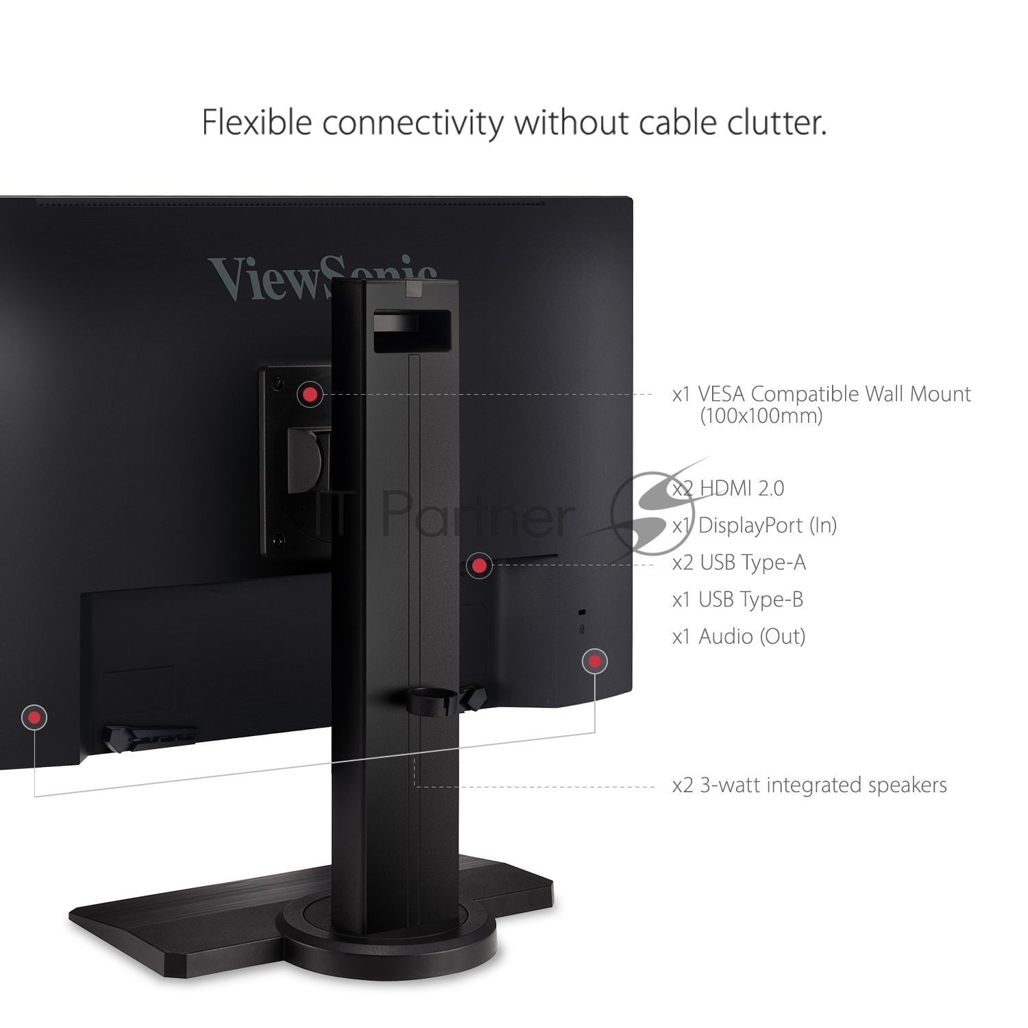 Монитор 23.8" ViewSonic XG2431 IPS 1920x1080, 240 Гц, 1 мс, 16:9, 350 кд/м², 2xHDMI, DisplayPort, HDR, Flicker Free, Low Blue Light, черный