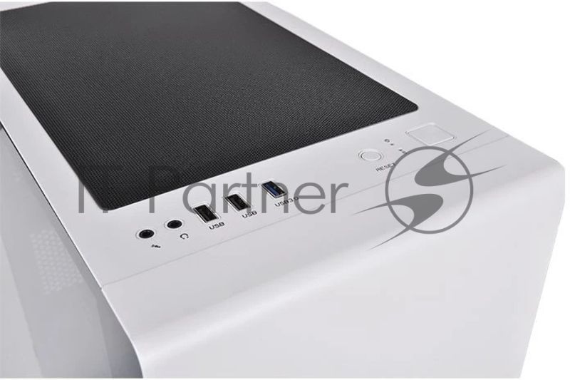 Компьютерный корпус S100 TG Snow CA-1Q9-00S6WN-00 White/Win/SPCC/Tempered Glass*1/120mm Standard Fan*1