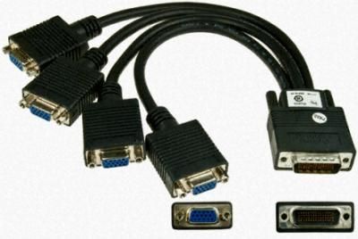 Кабель Matrox CAB-L60-4XAF Quad analog upgrade cable (Кабель для апгрейда 3-х портовой карты в 4-х портовую)