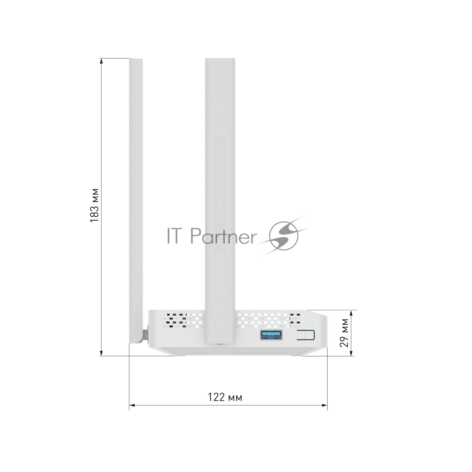 Гигабитный интернет-центр Netcraze Viva (NC-1913) с Mesh Wi-Fi 5 AC1200, 4-портовым Smart-коммутатором и многофункциональным портом USB